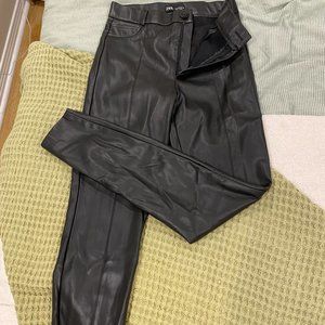 Zara faux leather leggings/pants